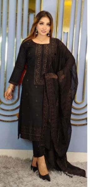 Premium cotton computer printed Boyel fabrics 3 Piece